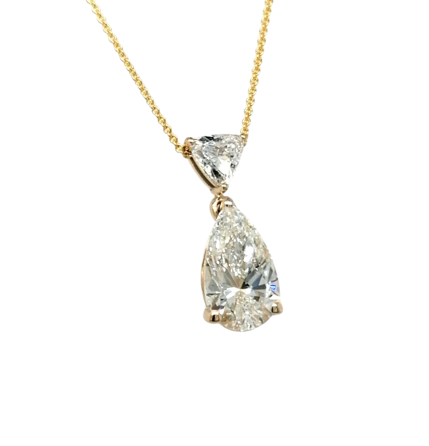 Collana in oro bianco e diamanti naturali 0.70ct