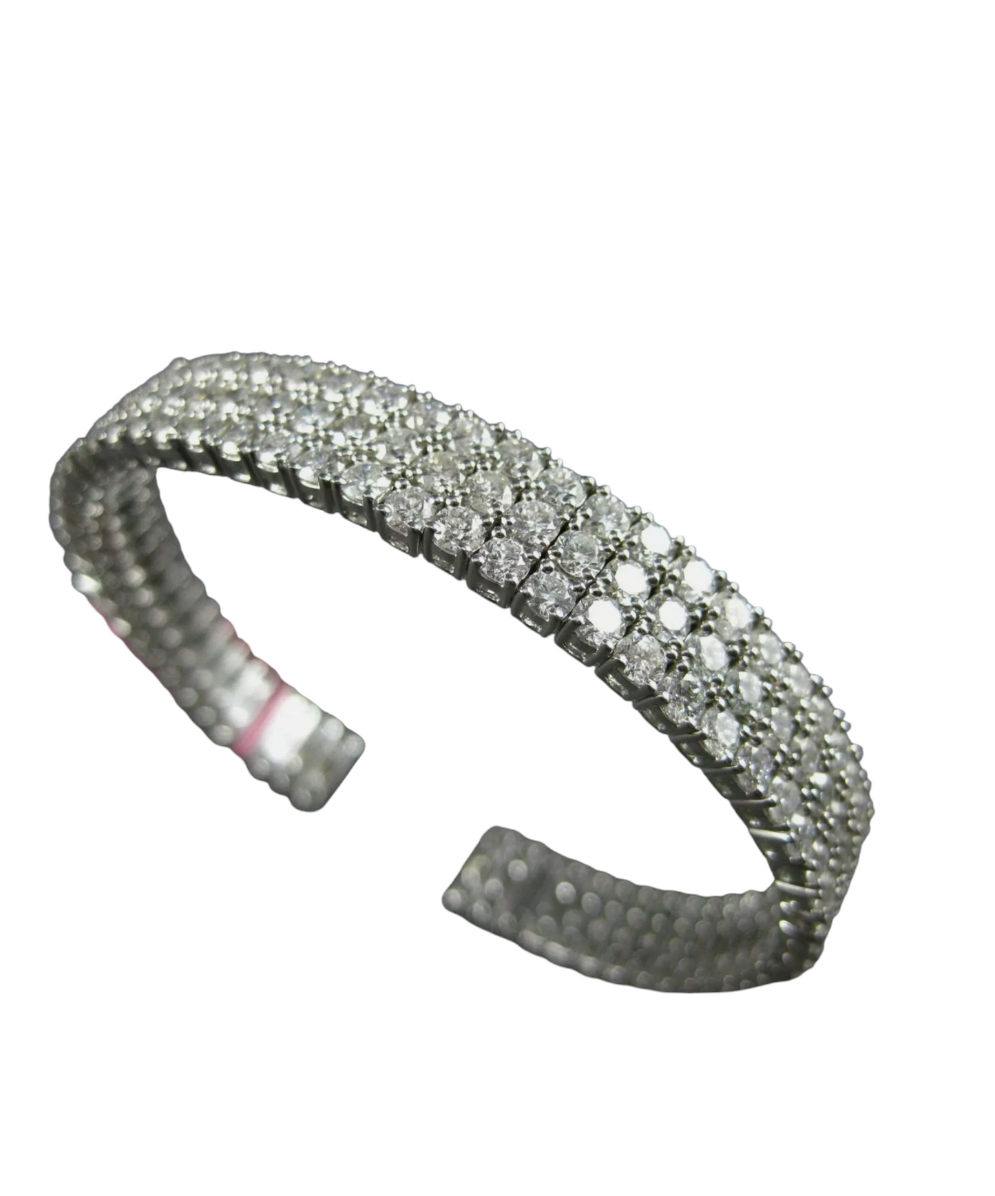 Bracciale tennis oro bianco e diamanti naturali 36 ct