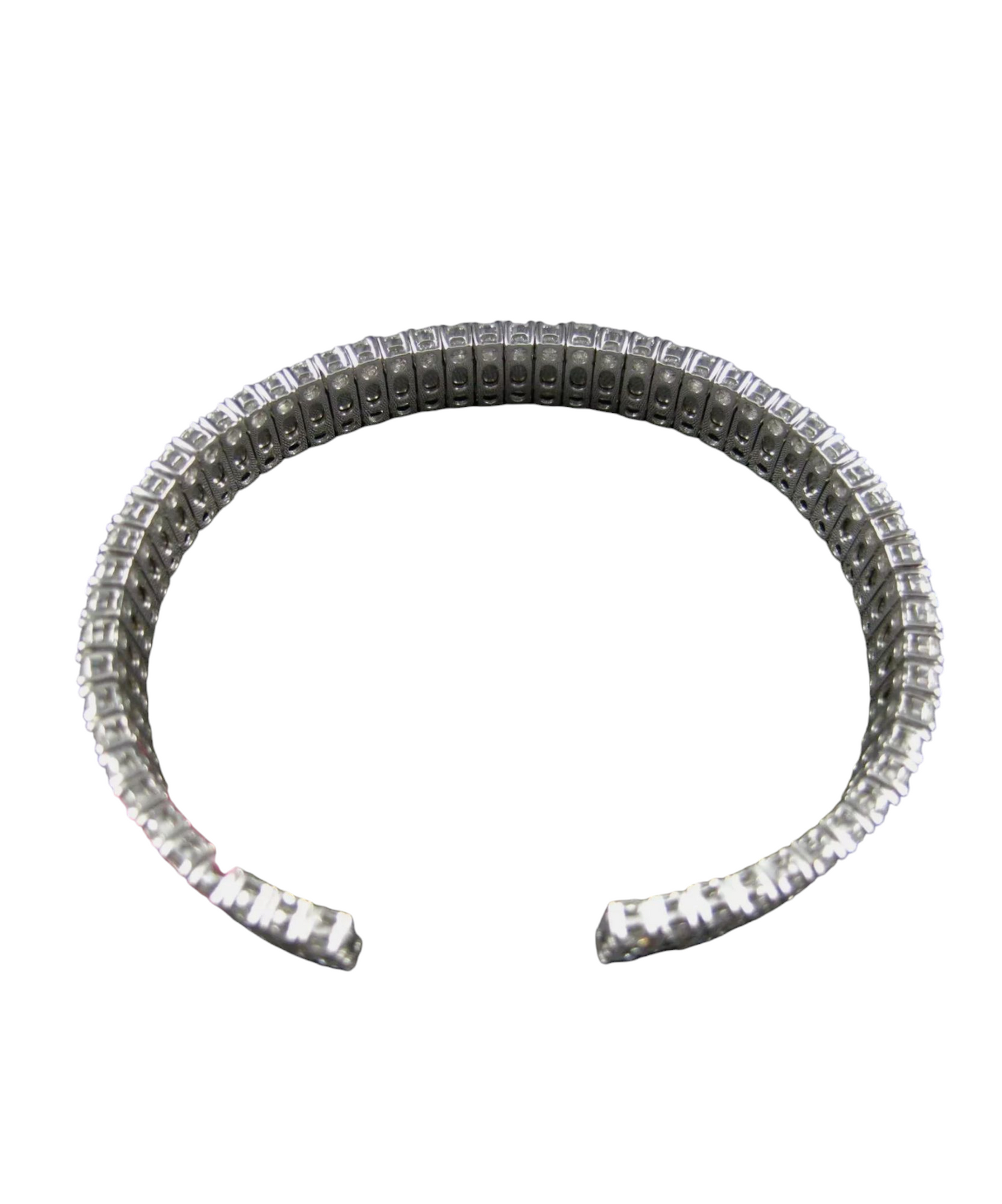 Bracciale tennis oro bianco e diamanti naturali 36 ct