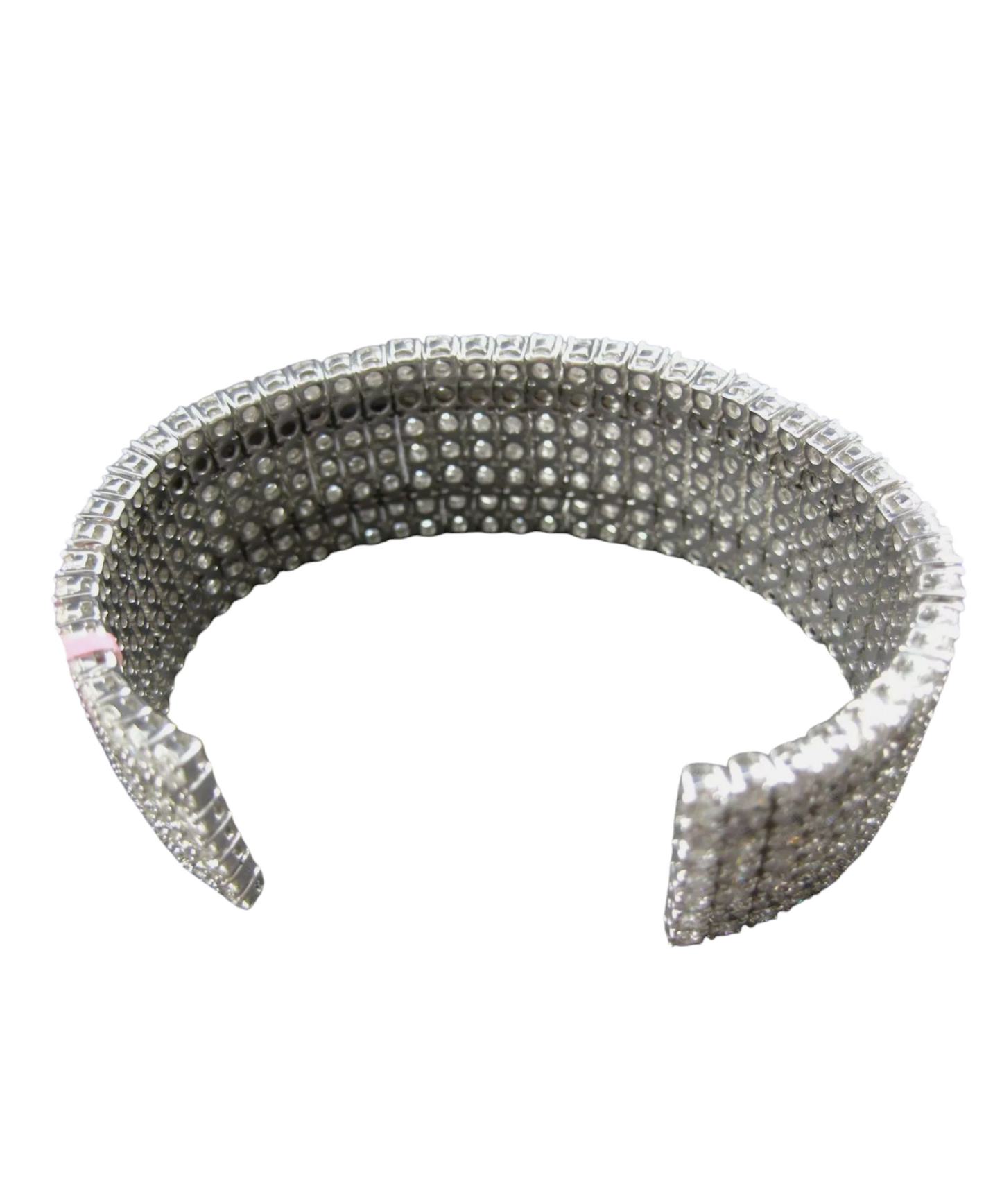 Bracciale tennis oro bianco e diamanti naturali 45 ct