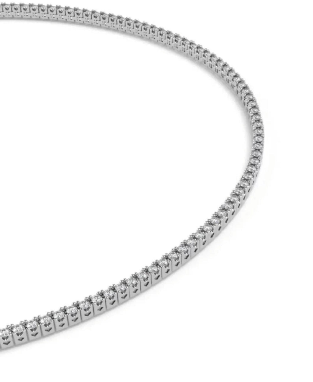 collana tennis oro e diamanti naturali 5,90ct