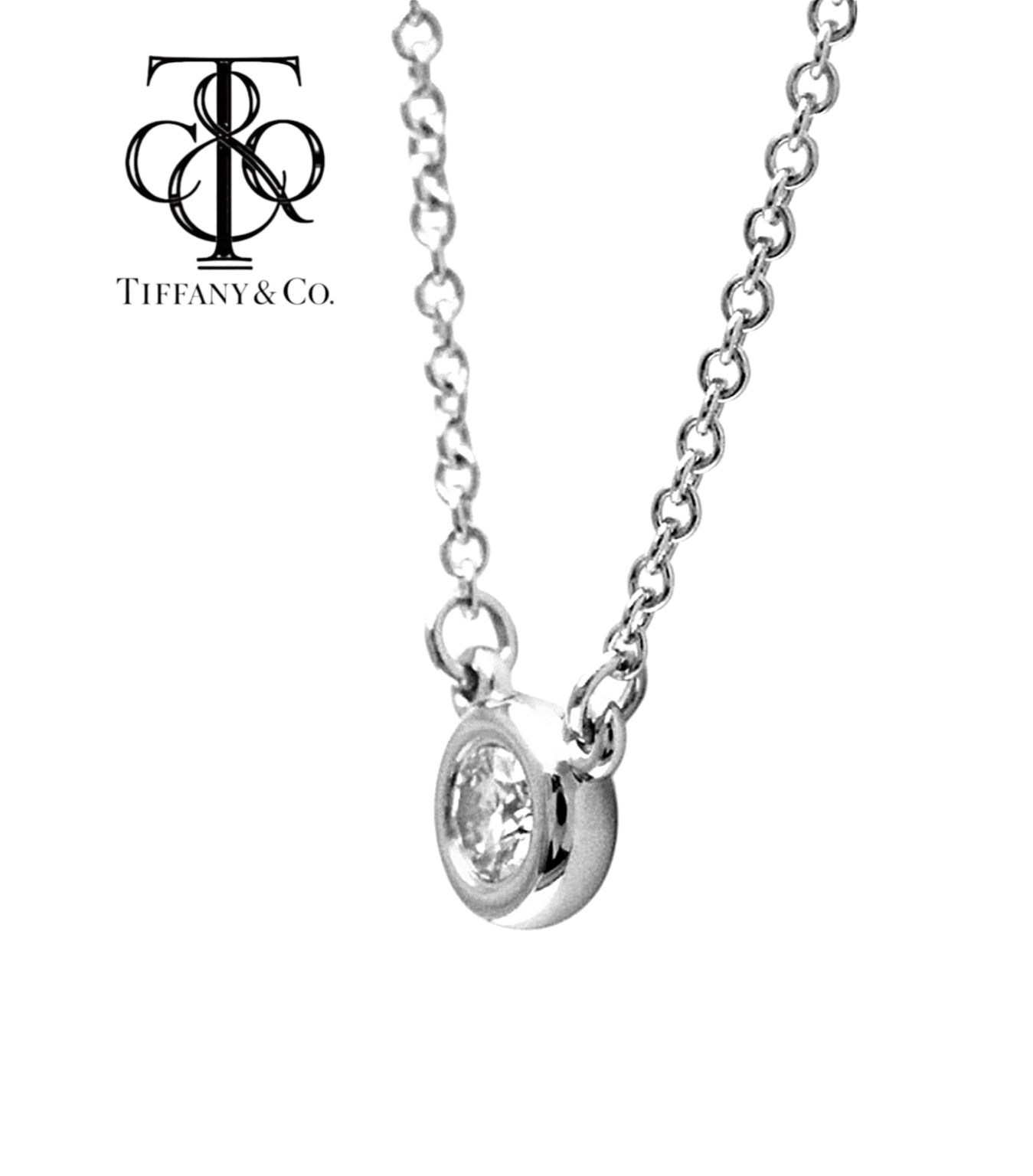 Collana tiffany & co in oro e diamanti naturali 0.26ct