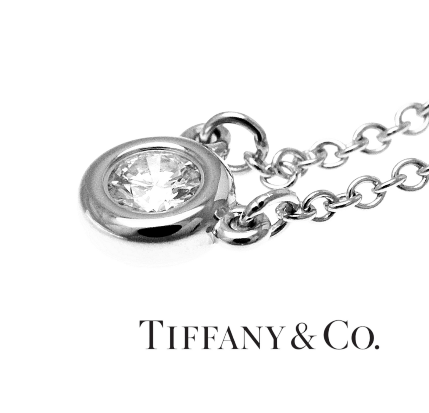 Collana tiffany & co in oro e diamanti naturali 0.68 ct