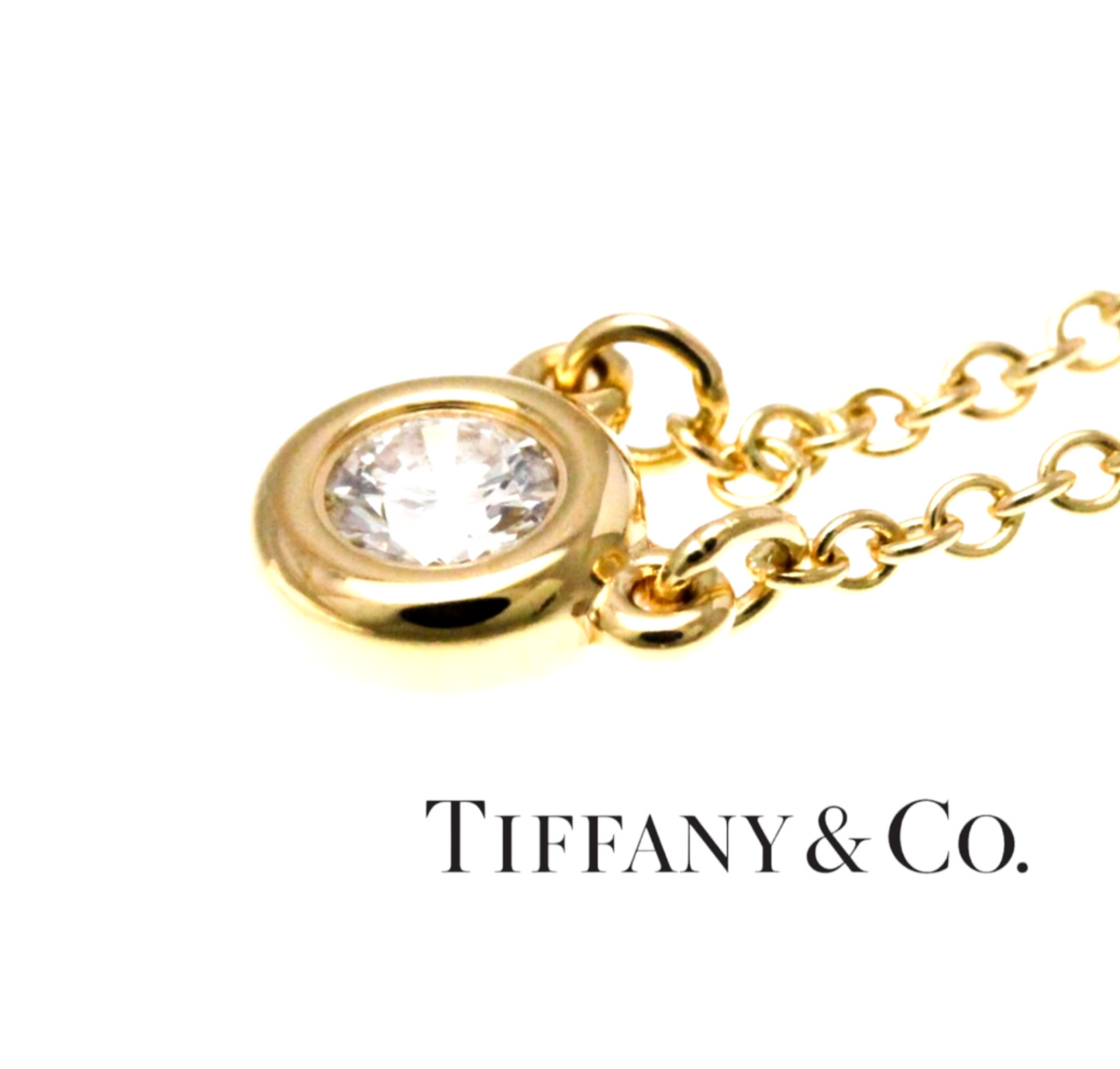 Collana tiffany & co in oro e diamanti naturali 0.55 ct