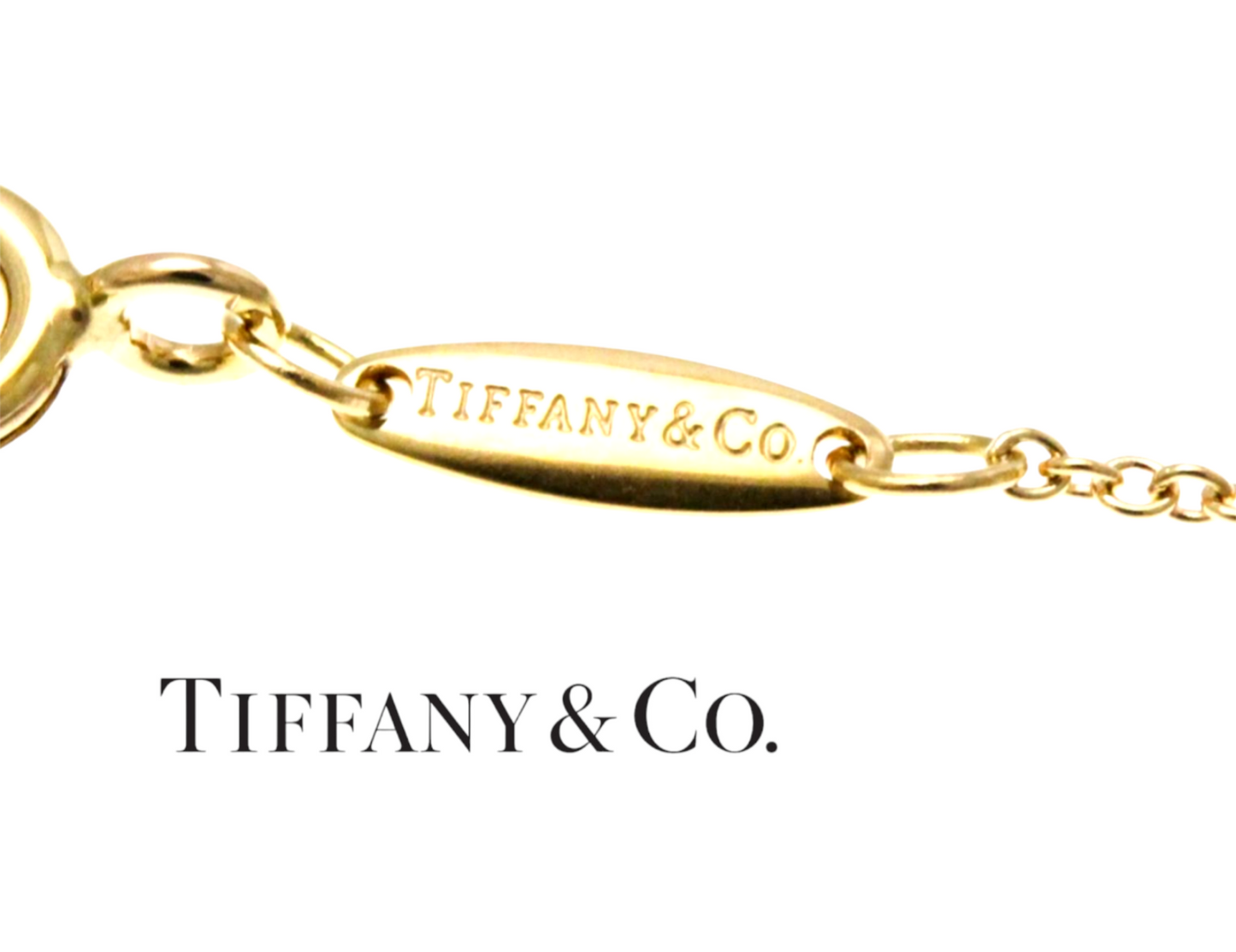 Collana tiffany & co in oro e diamanti naturali 0.55 ct