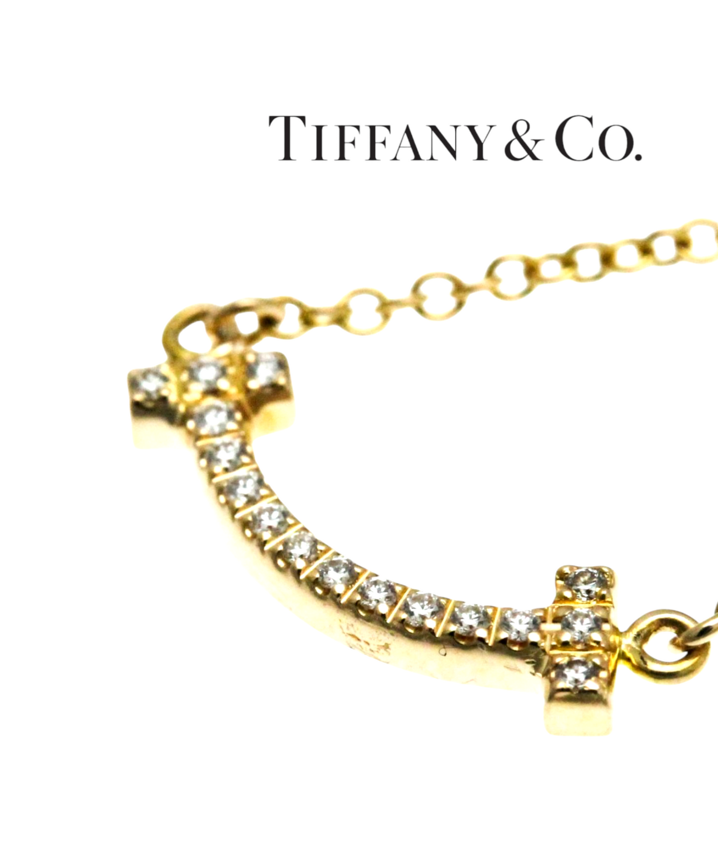 Collana TIFFANY & CO in oro e diamante naturale 0.48 ct