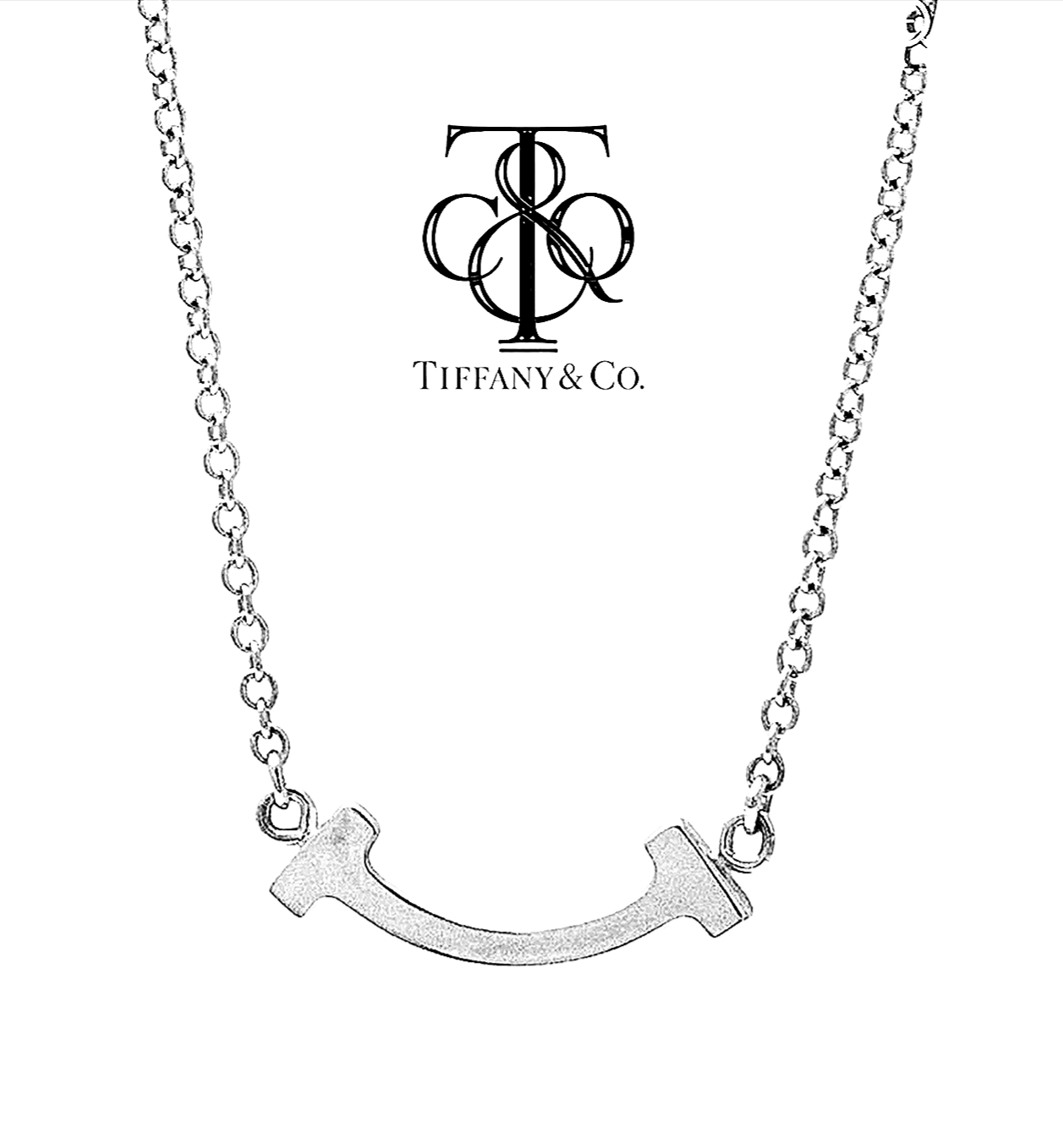 Collana TIFFANY & CO in oro e diamante naturale 0.48 ct