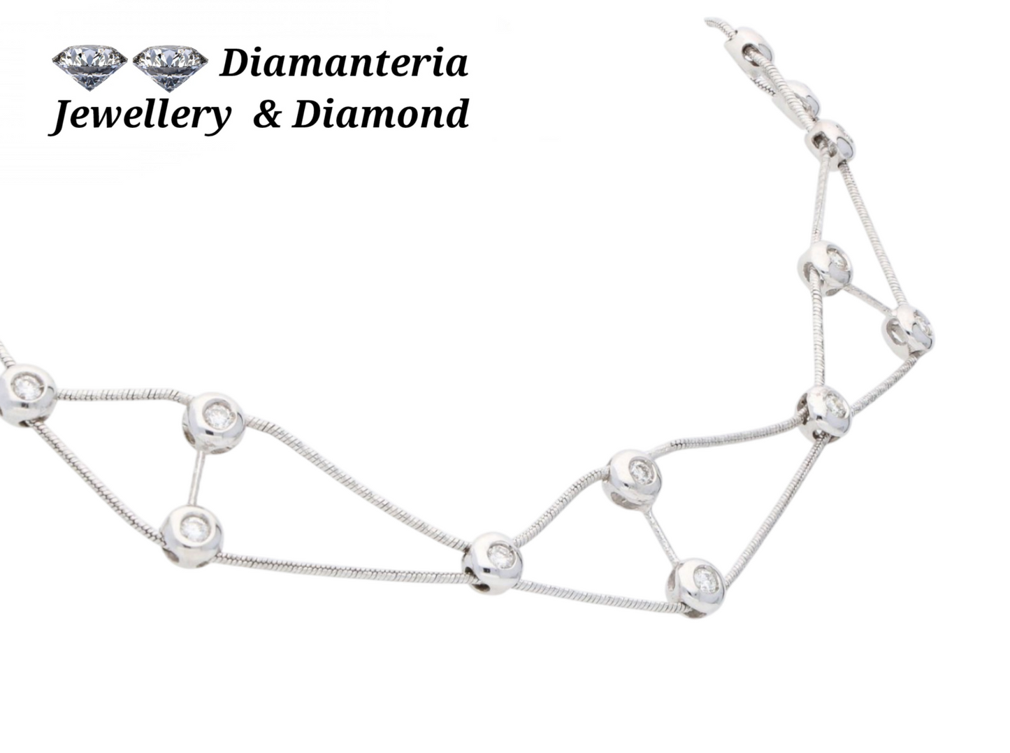 Collana in oro e diamanti naturali 1.00ct