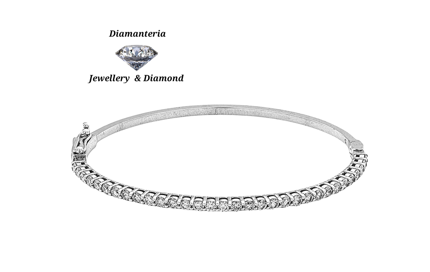 Bracciale tennis oro bianco e diamanti naturali 2.50ct