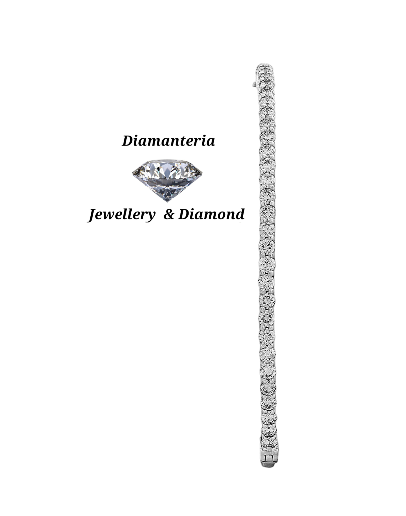 Bracciale tennis oro bianco e diamanti naturali 2.50ct