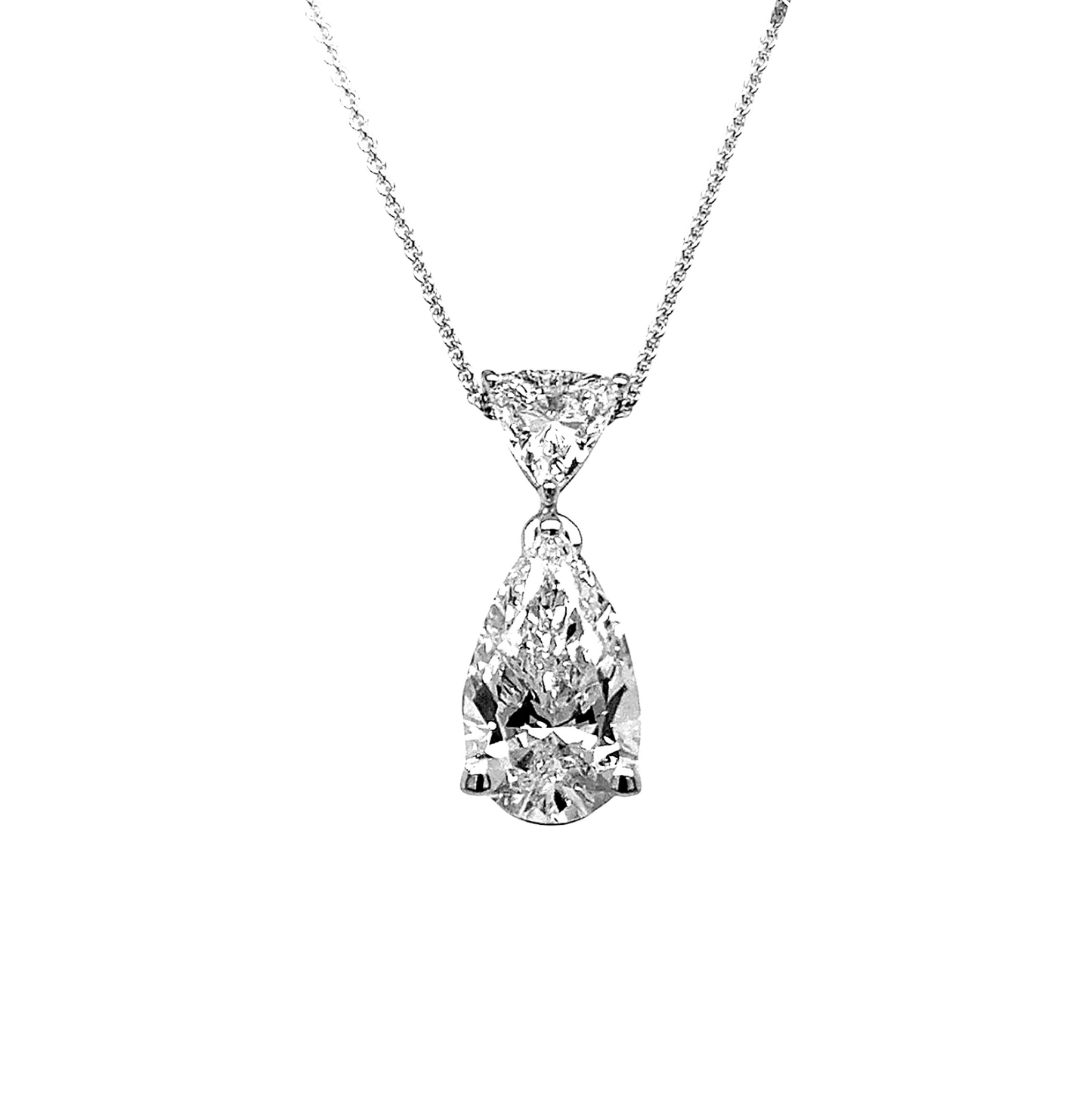 Collana in oro bianco e diamanti naturali 0.70ct