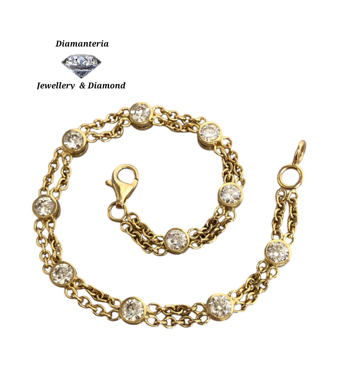 Bracciale in oro e diamante naturale 1.50 ct