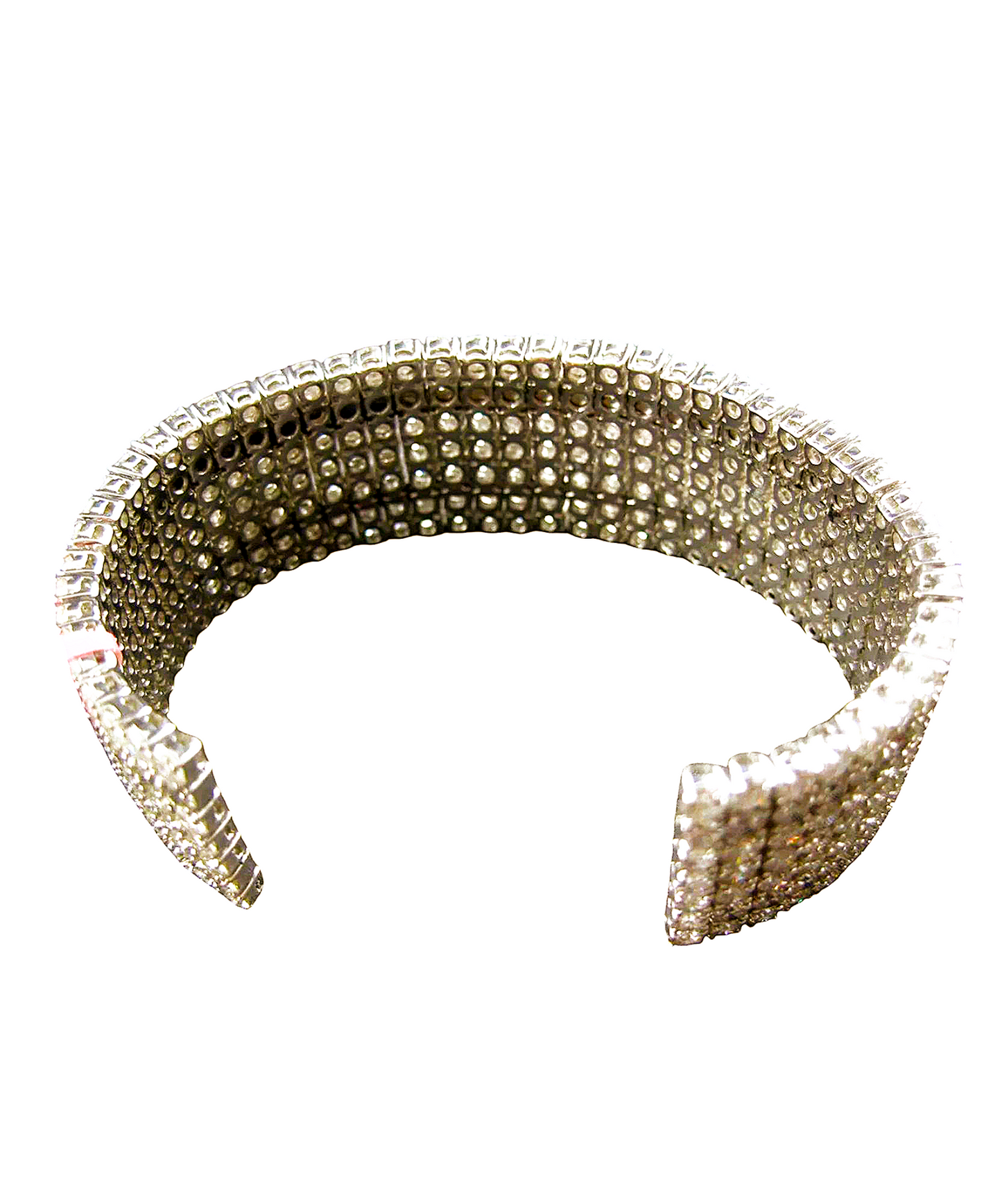 Bracciale tennis oro bianco e diamanti naturali 45 ct