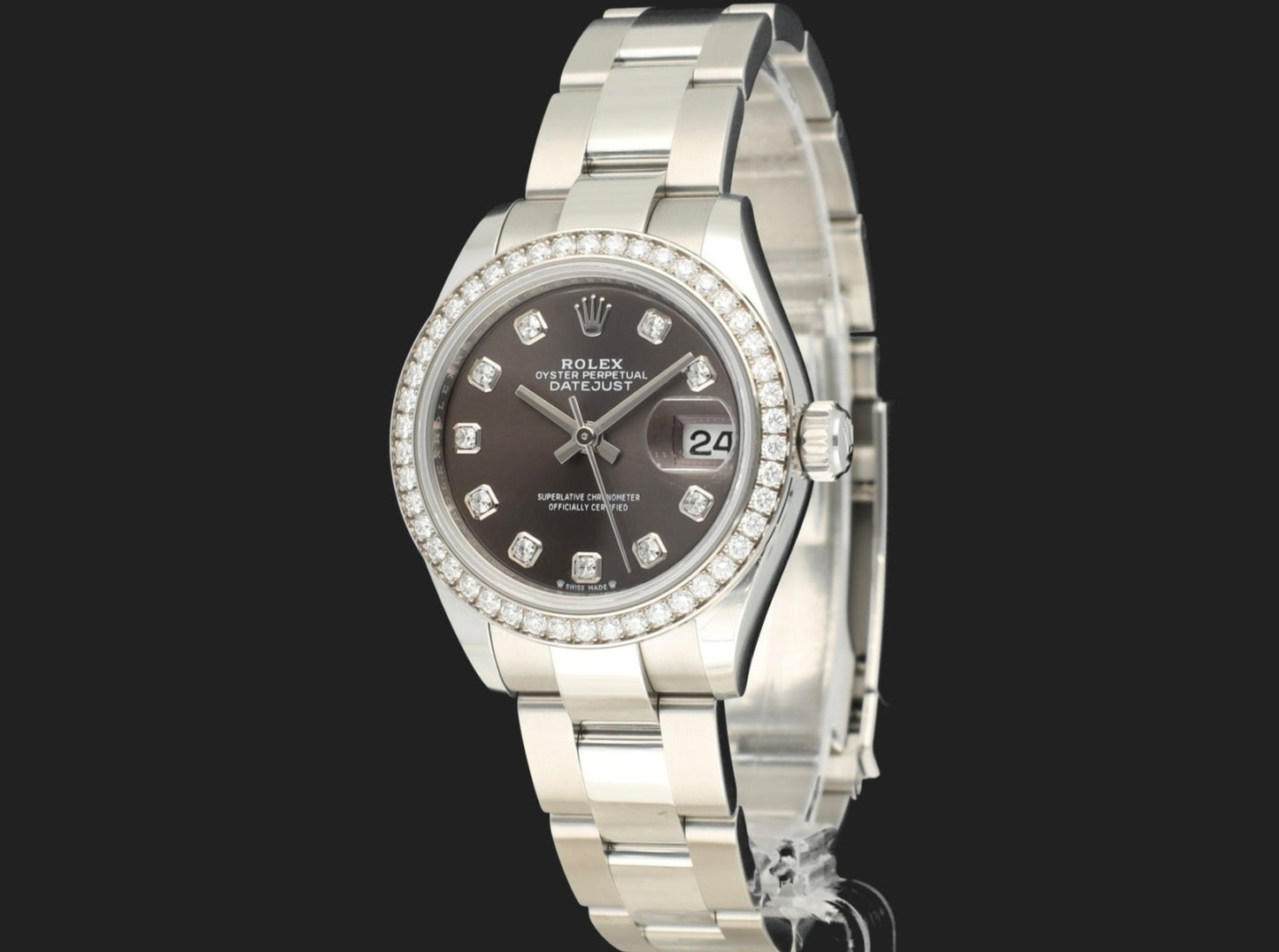 Rolex Lady-DatejustLady-Datejust 28 Dark Grey Diamond Dial