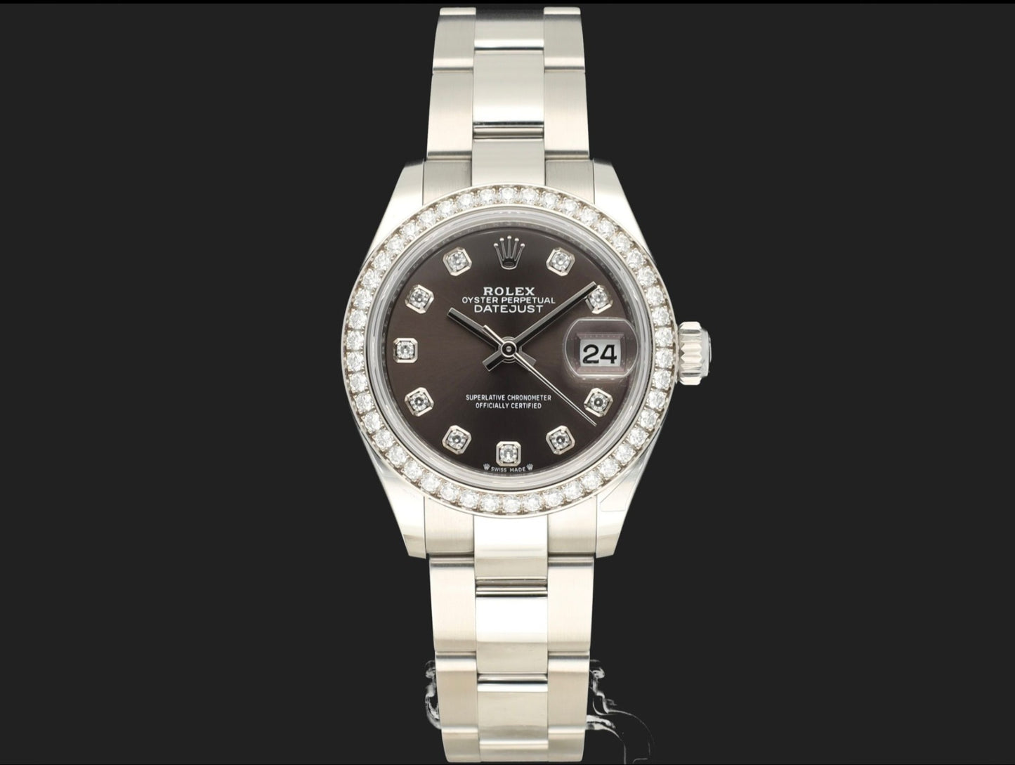 Rolex Lady-DatejustLady-Datejust 28 Dark Grey Diamond Dial