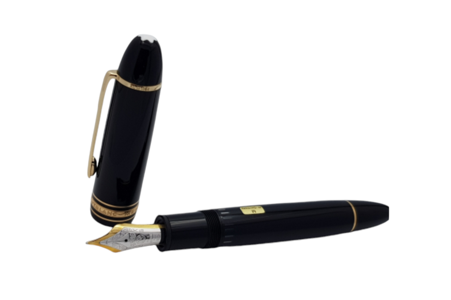 Juego de 2 bolígrafos, pluma estilográfica y bolígrafo 145 Montblanc Meisterstück Glacier Classique 